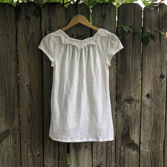 Anthropologie white short sleeve swing tee - Picture 7 of 9